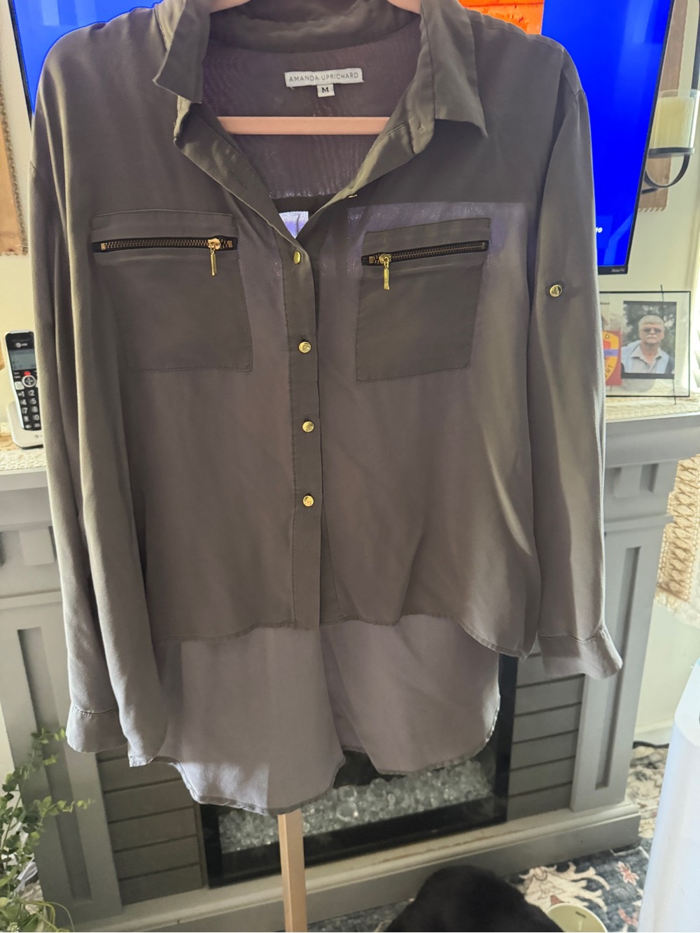 Amanda Uprichard Silk blouse- Size Medium